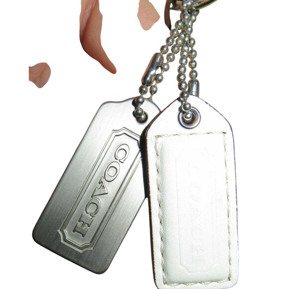 Coach 2006 Soho Canvas & Leather Mini Tote Buckle Front Flap Green & White - Picture 13 of 13